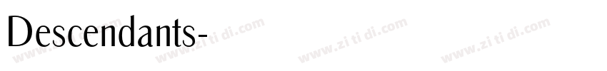 Descendants字体转换