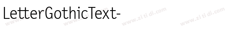 LetterGothicText字体转换