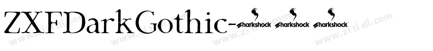 ZXFDarkGothic字体转换