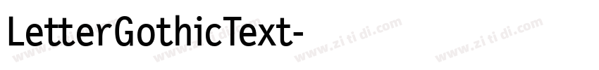 LetterGothicText字体转换