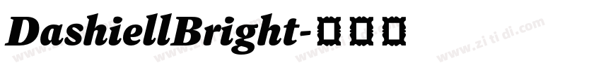 DashiellBright字体转换