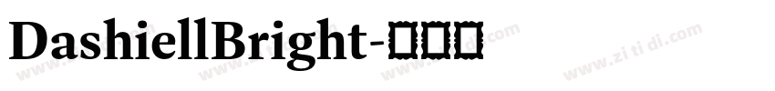 DashiellBright字体转换