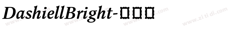 DashiellBright字体转换