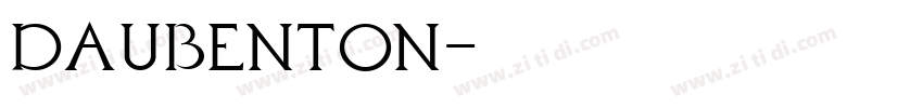 Daubenton字体转换