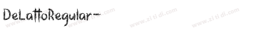 DeLattoRegular字体转换