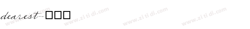 dearest字体转换