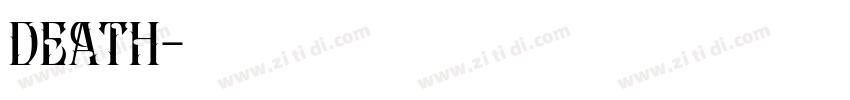 DEATH字体转换