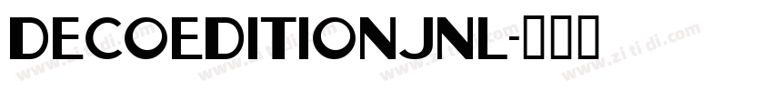 DecoEditionJNL字体转换