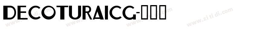 DecoturaICG字体转换