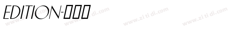 Edition字体转换