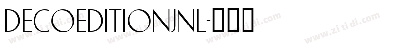 DecoEditionJNL字体转换