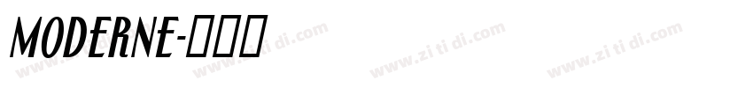 Moderne字体转换