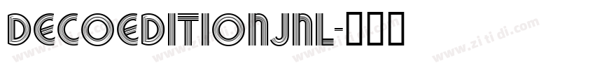 DecoEditionJNL字体转换