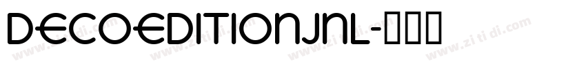 DecoEditionJNL字体转换