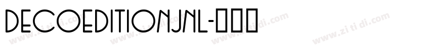 DecoEditionJNL字体转换