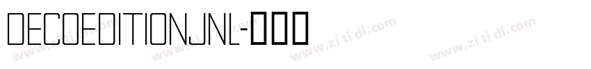 DecoEditionJNL字体转换