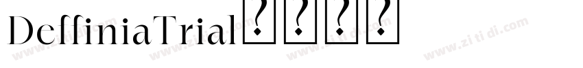 DeffiniaTrial字体转换