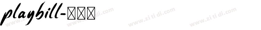 playbill字体转换