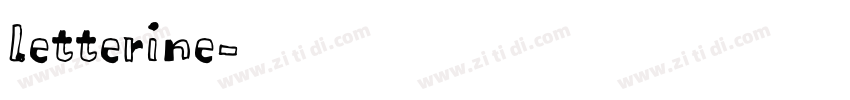 letterine字体转换