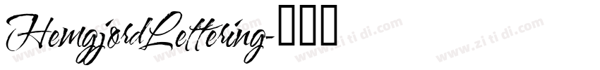 HemgjordLettering字体转换