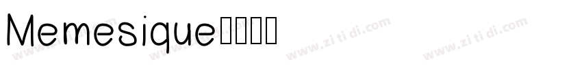 Memesique字体转换