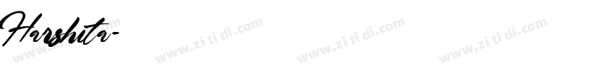 Harshita字体转换