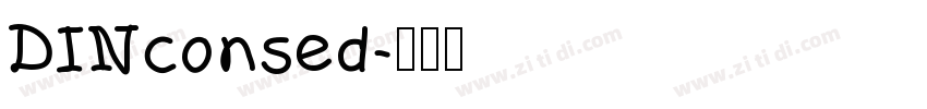 DINconsed字体转换