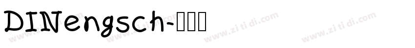 DINengsch字体转换