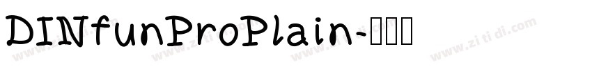 DINfunProPlain字体转换