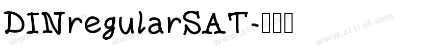DINregularSAT字体转换