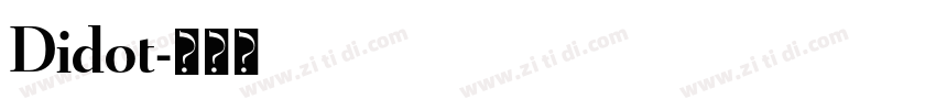Didot字体转换