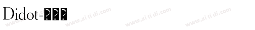 Didot字体转换