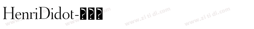 HenriDidot字体转换
