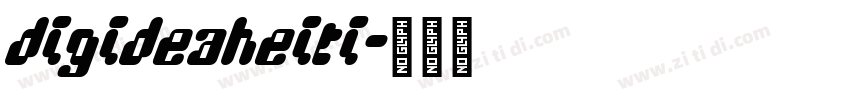 DigideaHeiti字体转换
