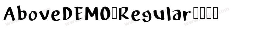 AboveDEMO-Regular字体转换