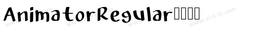 AnimatorRegular字体转换