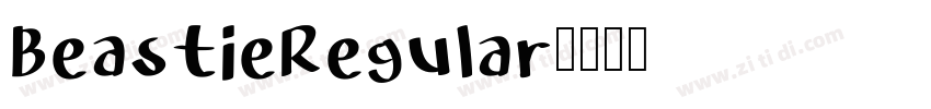 BeastieRegular字体转换