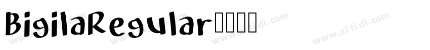 BigilaRegular字体转换