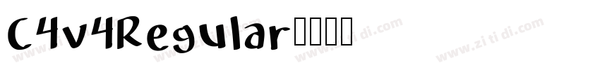C4v4Regular字体转换