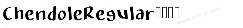 ChendoleRegular字体转换