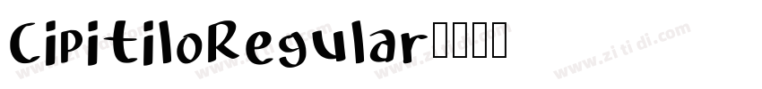 CipitiloRegular字体转换