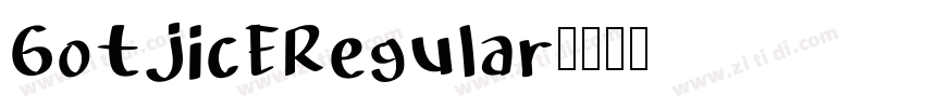 GotjicERegular字体转换
