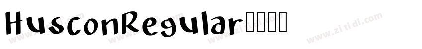 HusconRegular字体转换