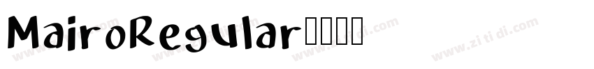 MairoRegular字体转换