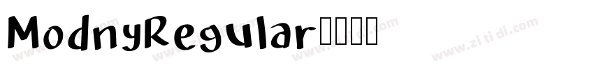 ModnyRegular字体转换