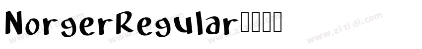 NorgerRegular字体转换