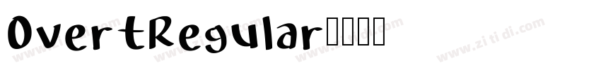 OvertRegular字体转换