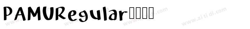 PAMURegular字体转换