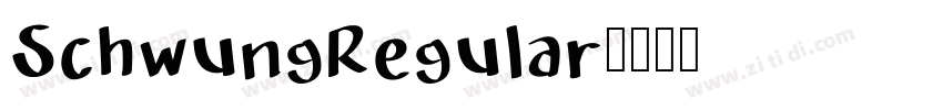 SchwungRegular字体转换