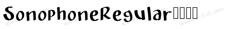 SonophoneRegular字体转换 SonophoneRegular字体转换